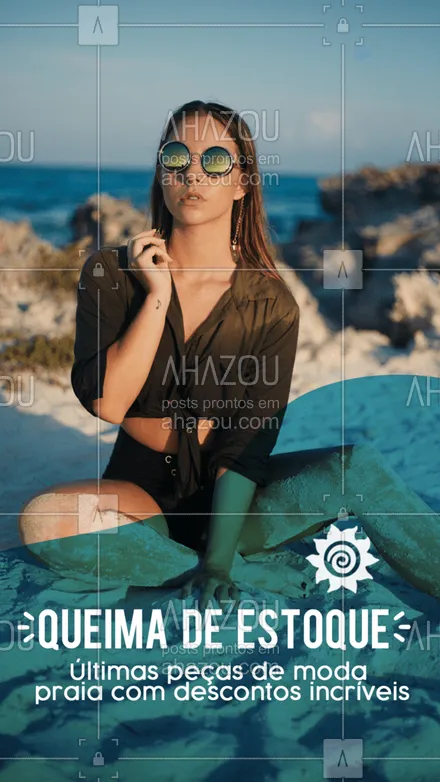 posts, legendas e frases de moda praia para whatsapp, instagram e facebook: ATENÇÃO, última oportunidade para garantir lindos acessórios para o seu look moda praia!#modapraia #AhazouFashion #promoção #acessórios 
