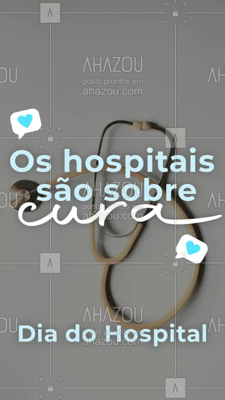 posts, legendas e frases de posts para todos para whatsapp, instagram e facebook: Nossos sinceros agradecimentos a todos os profissionais que compõe os hospitais. Feliz Dia do Hospital! ?? #diadohospital #hospital #ahazou #motivacional #ahazou 