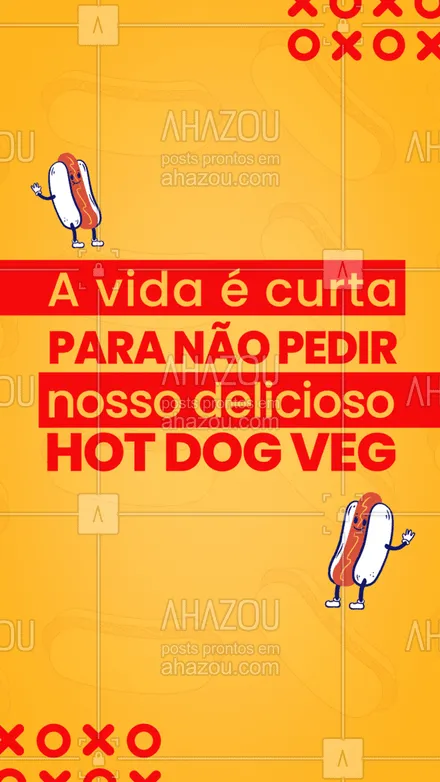posts, legendas e frases de hot dog  para whatsapp, instagram e facebook: Por isso, faça já o seu pedido, um delicioso hot dog te espera. #hotdog #ahazoutaste #vegetariano #food



