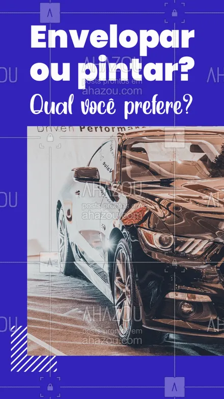 posts, legendas e frases de estética automotiva & lavajato para whatsapp, instagram e facebook:  As duas técnicas tem seus prós e contras. E aí, qual você prefere? Deixe sua opinião nos comentários! #envelopamento #AhazouAuto  #esteticaautomotiva #automotiva #carros