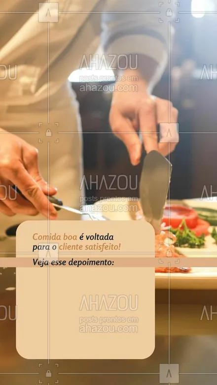 posts, legendas e frases de à la carte & self service para whatsapp, instagram e facebook: Faça como esse cliente e venha provar nossos pratos! Garanto que você não vai se arrepender. 😋🥰 #ahazoutaste #alacarte #foodlovers #selfservice #restaurante
