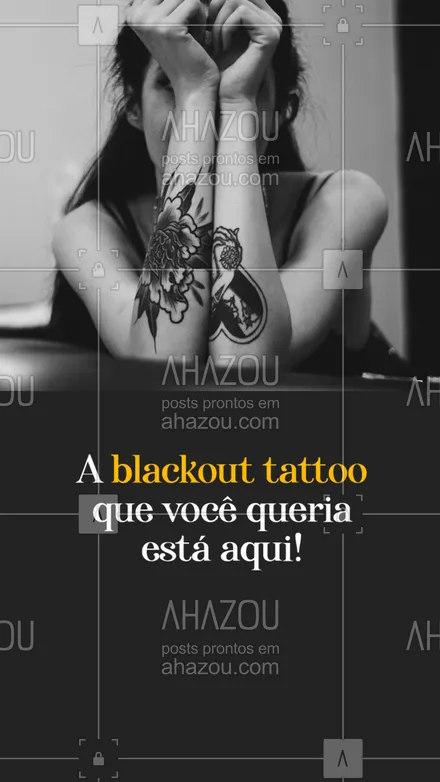 posts, legendas e frases de estúdios, tatuadores & body piercer para whatsapp, instagram e facebook: Agende uma sessão e venha fazer sua nova tattoo!  #AhazouInk  #editaveisahz  #estudiodetattoo  #flashday  #tattoo  #tatuagemfeminina  #tatuagem  #tattootradicional  #tattoos 