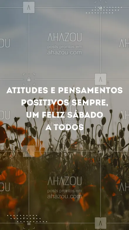 posts, legendas e frases de outras fés & religiões para whatsapp, instagram e facebook: Hoje é Sábado, sorria, pense positivo e faça um dia feliz. #AhazouFé #esperanca #sabado #positividade #AhazouFé 