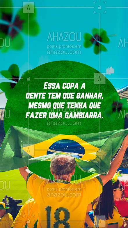 posts, legendas e frases de posts para todos para whatsapp, instagram e facebook: É o famoso jeitinho brasileiro, né? Se precisar, já sabemos como tem que fazer.😜 #ahazou #copadomundo #memesdacopa #copafeminina #ahazou 