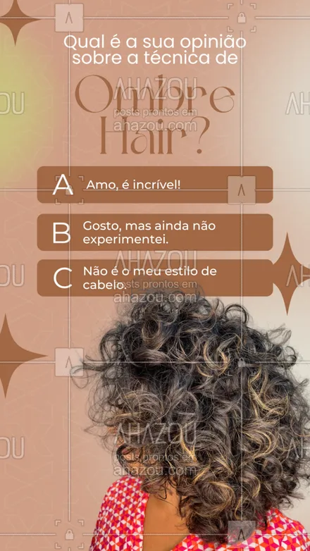 posts, legendas e frases de cabelo para whatsapp, instagram e facebook: Queremos saber, qual é a sua opinião sobre a técnica de Ombre Hair? Compartilhe a sua escolha nos comentários!  💬 Se você ainda não experimentou, venha para o nosso salão e descubra o Ombre Hair! 💁‍♀️✨
#AhazouBeauty  #hair  #cabeloperfeito  #cabelo  #cabeleireiro  #salaodebeleza #ombrehair #coloração