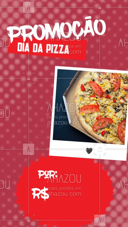 posts, legendas e frases de pizzaria para whatsapp, instagram e facebook: Comemore o dia da Pizza com promoção!  #pizza #diadapizza #ahazou #ahazoupizza