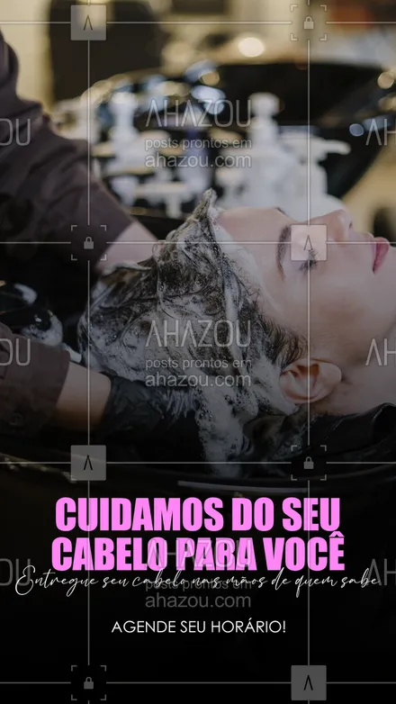 posts, legendas e frases de cabelo para whatsapp, instagram e facebook: Deixe seu cabelo ser cuidado por quem entende bem do assunto.
Aqui você encontra os melhores profissionais.
Agende seu horário e venha conferir!
#AhazouBeauty #cabeleireiro #cabelo #cabeloperfeito #hair #hairstyle #hairstylist #hidratacao #salaodebeleza