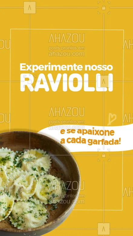 posts, legendas e frases de cozinha italiana para whatsapp, instagram e facebook: Você ama raviolli ao molho vermelho? Nós temos! Mas se você é mais fã de raviolli com molho branco, fique sabendo que nós também temos! Faça o seu pedido através do delivery ou venha até nosso restaurante saborear essa iguaria. #ahazoutaste #comidaitaliana  #cozinhaitaliana  #italianfood  #massas  #italy  #restauranteitaliano  #pasta  #raviolli