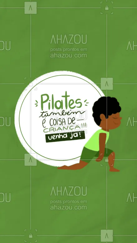 posts, legendas e frases de pilates para whatsapp, instagram e facebook: Benefícios para o desenvolvimento e crescimento você encontra no pilates Infantil! 
#AhazouSaude
 #fitness  #pilatesbody  #pilateslovers  #workout  #pilates 