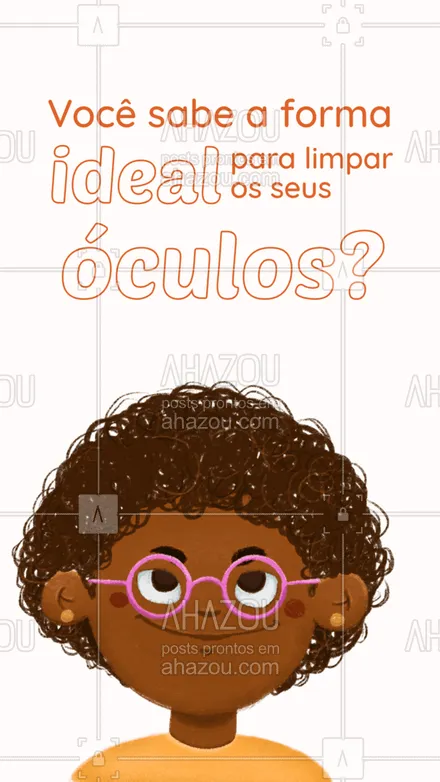 posts, legendas e frases de óticas  para whatsapp, instagram e facebook: Confira essas dicas e saiba a melhor forma de higienizar os seus óculos, arrastando para o lado.
#Dicas #AhazouÓticas #Óculos