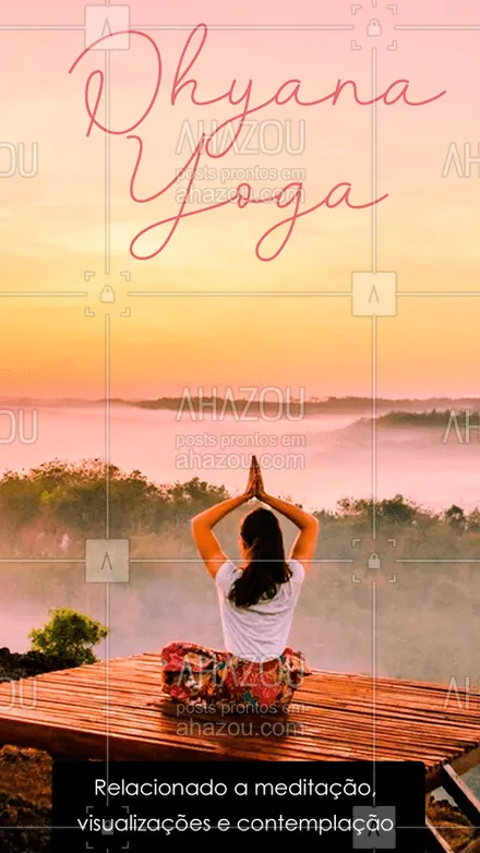 posts, legendas e frases de yoga para whatsapp, instagram e facebook: Há diversos “tipos” de yoga, que na verdade, se referem a diferentes atividades para o corpo e a mente, como:

- Dhyana Yoga – Relacionado a meditação, visualizações e contemplação.
#yoga #dhyanayoga #yogi #meditação #saúde #ahasouzen