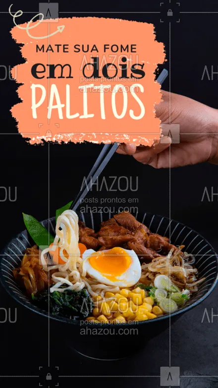 posts, legendas e frases de cozinha japonesa para whatsapp, instagram e facebook: Quando bater aquela fome, já sabe hein! ? Faça o seu pedido! ? #sushi #ahazoutaste #comidajaponesa #japa