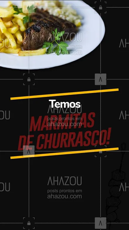 posts, legendas e frases de marmitas, açougue & churrasco para whatsapp, instagram e facebook: Nosso churrasco de respeito na sua marmita, garanta a sua! #ahazoutaste #açougue  #churrasco  #barbecue  #churrascoterapia  #marmitas  #marmitex 