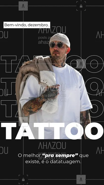posts, legendas e frases de estúdios, tatuadores & body piercer para whatsapp, instagram e facebook: Alguns “para sempre” acabam, o da tatuagem não! #dezembro #motivacional #tattoo #piercing #ahazouink #tattooepiercing #tatuagem 