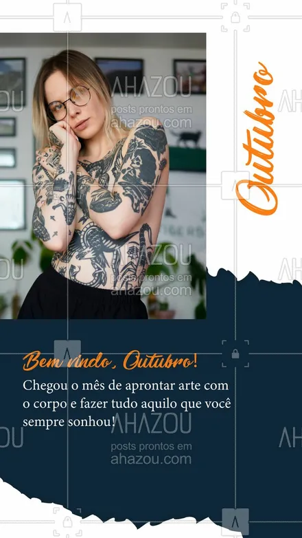 posts, legendas e frases de estúdios, tatuadores & body piercer para whatsapp, instagram e facebook: Esse mês chegou com 31 dias para você aproveitar e tatuar tudo aquilo que sempre teve vontade! #AhazouInk #flashday  #tattoos  #tracofino  #tattoocolorida  #tattoofloral  #tatuagemfeminina  #tattooepiercing  #bodypiercing  #tattoo  #tatuagem  #dicadetattoo  #estudiodetattoo  #cicatrizacao  #piercing  #tattootradicional 
