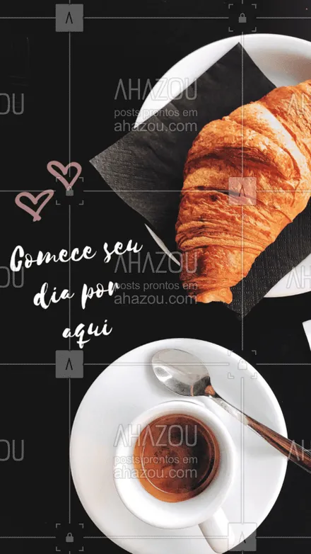 posts, legendas e frases de cafés para whatsapp, instagram e facebook: Estamos te esperando para o café de manhã! #cafedamanha #ahazou #manha #cafes 
