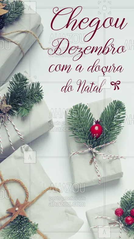 posts, legendas e frases de assuntos gerais de beleza & estética para whatsapp, instagram e facebook: Amo esse mês! ?❤️ #dezembro #natal #ahazou #amo #beleza