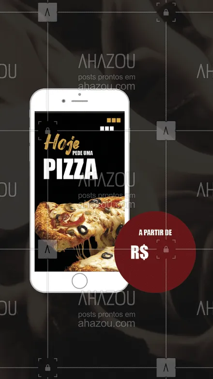 posts, legendas e frases de pizzaria para whatsapp, instagram e facebook: Não passe vontade não. Peça já seu sabor favorito! #pizza #pizzaria #bandbeauty #restaurante #ahazou