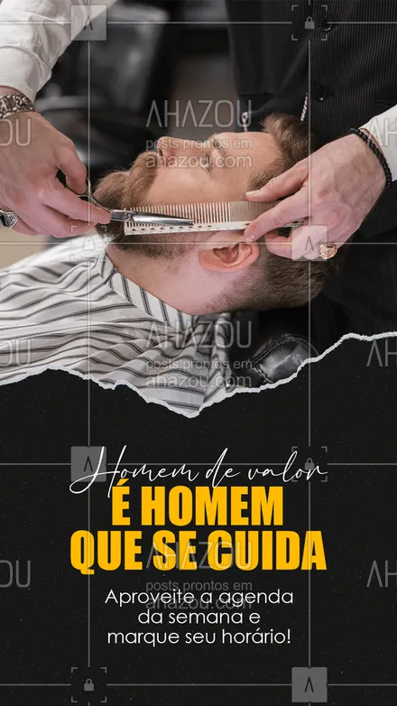posts, legendas e frases de barbearia para whatsapp, instagram e facebook: Precisando aparar a barba ou refazer o corte? Aproveite nossa agenda aberta e marque seu horário! 😎
#AhazouBeauty #barba  #barbearia  #barbeiro  #barbeiromoderno  #barbeirosbrasil  #barberLife  #barber  #barberShop 