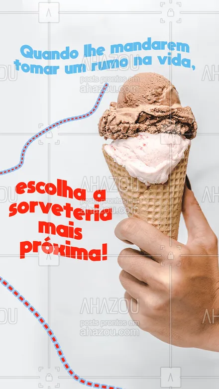 posts, legendas e frases de gelados & açaiteria para whatsapp, instagram e facebook: Sorvete é um rumo de vida! Sorvete é vida! 
#ahazoutaste #cupuaçú #gelados #sorvete #sorveteria #icecream