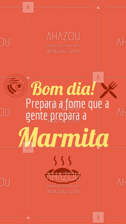 posts, legendas e frases de marmitas para whatsapp, instagram e facebook: Bom dia a todos! Se prepara que a marmita logo logo fica pronta! Já pediu a sua? #marmita #ahazoutaste #marmitando #marmitex #marmitas #comidadeverdade #comidacaseira 