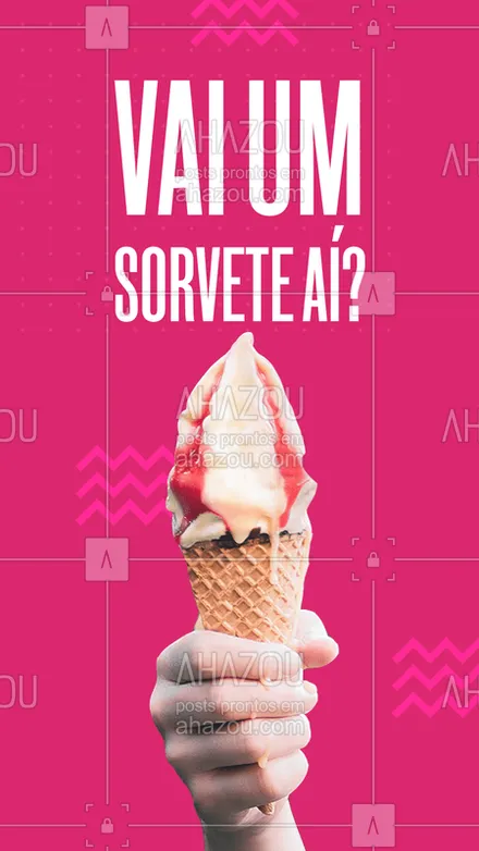 posts, legendas e frases de gelados & açaiteria para whatsapp, instagram e facebook: Está com calor? Pede um sorvete!
#ahazou #sorvete #pedido #calor