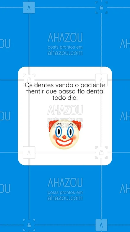 posts, legendas e frases de odontologia para whatsapp, instagram e facebook: Você acha mesmo que engana o seu dentista? A gente sabe de tudo. 😂 #engraçado #meme #odonto #ahazousaude #odontologia #bemestar 