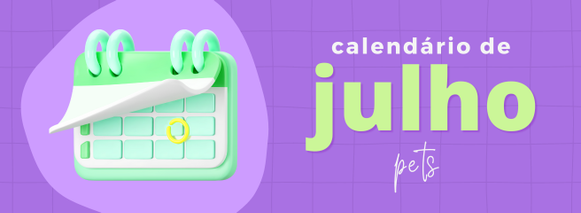 icone do editorial calendário de conteúdo para pets julho divertido e engajador