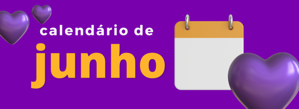 icone do editorial calendário de junho: amor e conexão com seus clientes