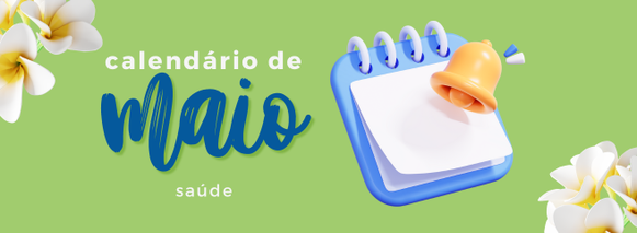 icone do editorial calendário de saúde para maio inspiração prevenção e cuidados para uma vida mais saudável