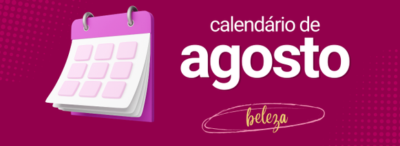 icone do editorial calendário de conteúdo para beleza e estética agosto radiante e envolvente